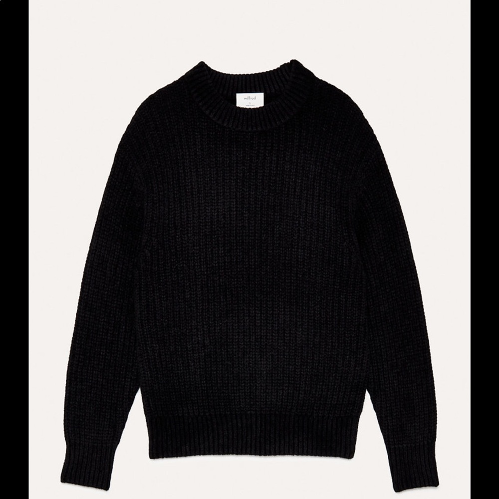 Wilfred via Aritzia - salette sweater in black!